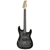 Glarry GST Electric Guitar HH Pickup Tiger Stripe w/20W Amplifier - Black